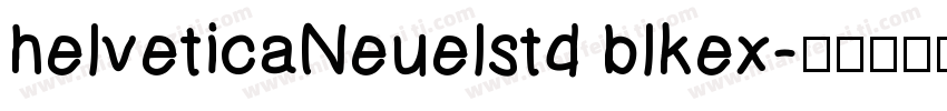 helveticaNeuelstd blkex字体转换